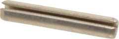 Made in USA - 5/32" Diam x 7/8" Long Slotted Spring Pin - Grade 420 Stainless Steel, Bright Finish - Industrial Tool & Supply