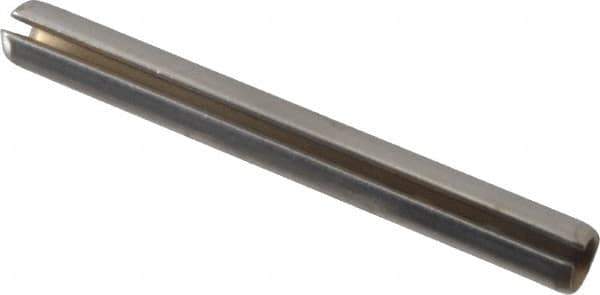 Made in USA - 5/32" Diam x 1-1/2" Long Slotted Spring Pin - Grade 420 Stainless Steel - Industrial Tool & Supply