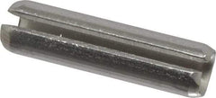 Made in USA - 3/16" Diam x 3/4" Long Slotted Spring Pin - Grade 420 Stainless Steel, Bright Finish - Industrial Tool & Supply