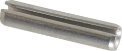 Made in USA - 3/16" Diam x 7/8" Long Slotted Spring Pin - Grade 420 Stainless Steel, Bright Finish - Industrial Tool & Supply