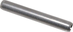 Made in USA - 3/16" Diam x 1-3/8" Long Slotted Spring Pin - Grade 420 Stainless Steel, Bright Finish - Industrial Tool & Supply