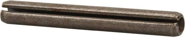 Made in USA - 3/16" Diam x 1-1/2" Long Slotted Spring Pin - Grade 420 Stainless Steel, Bright Finish - Industrial Tool & Supply