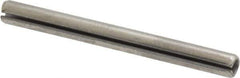 Made in USA - 3/16" Diam x 2" Long Slotted Spring Pin - Grade 420 Stainless Steel, Bright Finish - Industrial Tool & Supply
