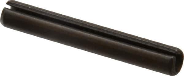 Made in USA - 7/32" Diam x 1-1/2" Long Slotted Spring Pin - Grade 420 Stainless Steel, Bright Finish - Industrial Tool & Supply