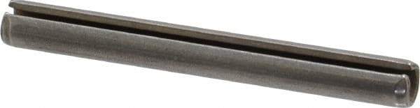 Made in USA - 7/32" Diam x 2" Long Slotted Spring Pin - Grade 420 Stainless Steel, Bright Finish - Industrial Tool & Supply