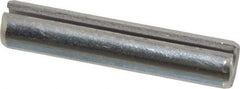 Made in USA - 1/4" Diam x 1-1/4" Long Slotted Spring Pin - Grade 420 Stainless Steel, Bright Finish - Industrial Tool & Supply