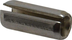 Made in USA - 5/16" Diam x 3/4" Long Slotted Spring Pin - Grade 420 Stainless Steel, Bright Finish - Industrial Tool & Supply