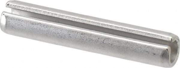Made in USA - 3/8" Diam x 2" Long Slotted Spring Pin - Grade 420 Stainless Steel, Bright Finish - Industrial Tool & Supply