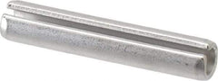 Made in USA - 3/8" Diam x 2" Long Slotted Spring Pin - Grade 420 Stainless Steel, Bright Finish - Industrial Tool & Supply