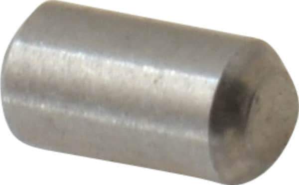 Value Collection - 3/32" Diam x 3/16" Pin Length 18-8 Stainless Steel Standard Dowel Pin - Bright Finish - Industrial Tool & Supply