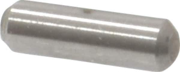 Value Collection - 3/32" Diam x 5/16" Pin Length 18-8 Stainless Steel Standard Dowel Pin - Bright Finish - Industrial Tool & Supply