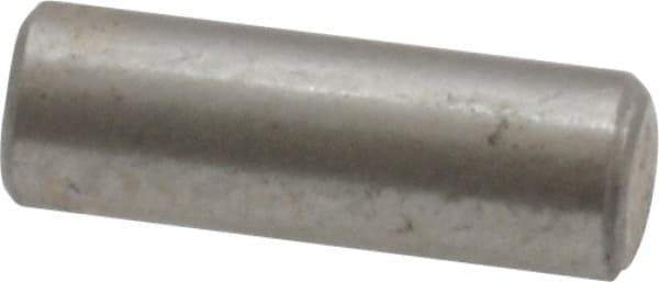 Value Collection - 1/8" Diam x 3/8" Pin Length 18-8 Stainless Steel Standard Dowel Pin - Bright Finish - Industrial Tool & Supply