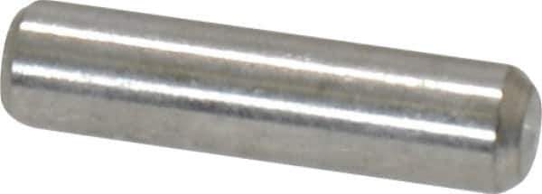 Value Collection - 1/8" Diam x 1/2" Pin Length 18-8 Stainless Steel Standard Dowel Pin - Bright Finish - Industrial Tool & Supply