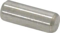 Value Collection - 3/16" Diam x 1/2" Pin Length 18-8 Stainless Steel Standard Dowel Pin - Bright Finish - Industrial Tool & Supply
