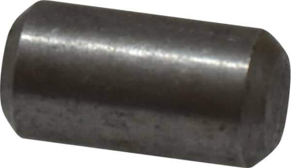 Value Collection - 1/4" Diam x 1/2" Pin Length 18-8 Stainless Steel Standard Dowel Pin - Bright Finish - Industrial Tool & Supply
