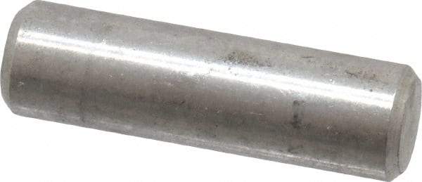 Value Collection - 1/4" Diam x 7/8" Pin Length 18-8 Stainless Steel Standard Dowel Pin - Bright Finish - Industrial Tool & Supply