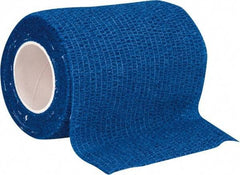 North - 5 Yd Long x 3" Wide, General Purpose Wrap - Blue, Nonwoven Bandage - Industrial Tool & Supply