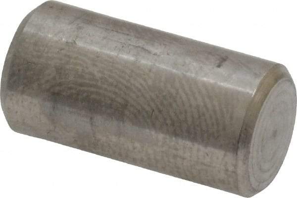 Value Collection - 3/8" Diam x 3/4" Pin Length 18-8 Stainless Steel Standard Dowel Pin - Bright Finish - Industrial Tool & Supply