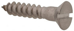 Value Collection - #10, 1" OAL, Slotted Drive, Flat Head Wood Screw - Industrial Tool & Supply