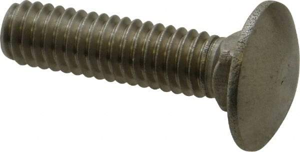 Value Collection - 5/16-18 UNC 1-1/4" Length Under Head, Standard Square Neck, Carriage Bolt - 18-8 Stainless Steel, Uncoated - Industrial Tool & Supply