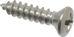 Value Collection - #4 Oval Head Phillips Sheet Metal Screw - Stainless Steel, 1/2" OAL, Grade 18-8 - Industrial Tool & Supply
