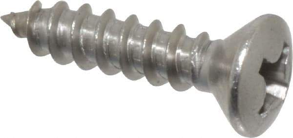 Value Collection - #6 Oval Head Phillips Sheet Metal Screw - Stainless Steel, 5/8" OAL, Grade 18-8 - Industrial Tool & Supply