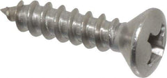 Value Collection - #6 Oval Head Phillips Sheet Metal Screw - Stainless Steel, 5/8" OAL, Grade 18-8 - Industrial Tool & Supply