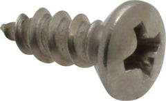 Value Collection - #8 Oval Head Phillips Sheet Metal Screw - Stainless Steel, 1/2" OAL, Grade 18-8 - Industrial Tool & Supply