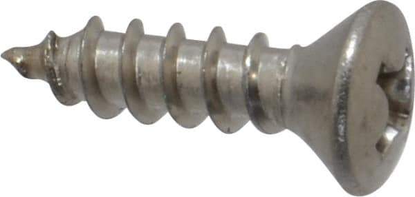 Value Collection - #8 Oval Head Phillips Sheet Metal Screw - Stainless Steel, 5/8" OAL, Grade 18-8 - Industrial Tool & Supply