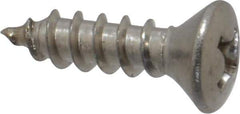 Value Collection - #8 Oval Head Phillips Sheet Metal Screw - Stainless Steel, 5/8" OAL, Grade 18-8 - Industrial Tool & Supply