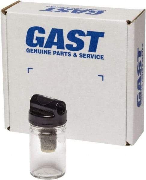 Gast - 2 oz Air Compressor Filter/Muffler Assembly - 3 Piece, Use with Gast 1HAB/0211 Rotary Vane Units - Industrial Tool & Supply