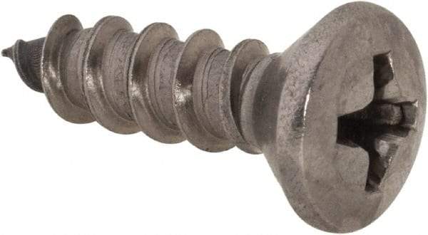 Value Collection - #10 Oval Head Phillips Sheet Metal Screw - Stainless Steel, 5/8" OAL, Grade 18-8 - Industrial Tool & Supply