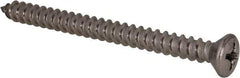 Value Collection - #14 Oval Head Phillips Sheet Metal Screw - Stainless Steel, 3" OAL, Grade 18-8 - Industrial Tool & Supply