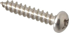 Value Collection - #6 Round Head Phillips Sheet Metal Screw - Stainless Steel, 3/4" Length Under Head, Grade 18-8 - Industrial Tool & Supply