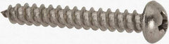Value Collection - #6 Round Head Phillips Sheet Metal Screw - Stainless Steel, 1" Length Under Head, Grade 18-8 - Industrial Tool & Supply