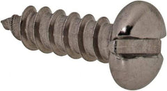 Value Collection - #4 Pan Head Slotted Sheet Metal Screw - Stainless Steel, 3/8" Length Under Head, Grade 18-8 - Industrial Tool & Supply