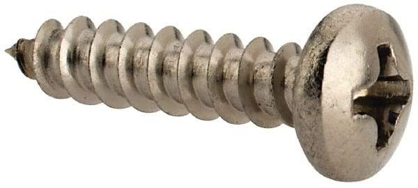 Value Collection - #6 Pan Head Slotted Sheet Metal Screw - Stainless Steel, 5/8" Length Under Head, Grade 18-8 - Industrial Tool & Supply