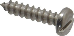 Value Collection - #8 Pan Head Slotted Sheet Metal Screw - Stainless Steel, 3/4" Length Under Head, Grade 18-8 - Industrial Tool & Supply