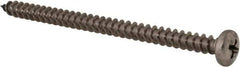Value Collection - #10 Pan Head Phillips Sheet Metal Screw - Stainless Steel, 3" Length Under Head, Grade 18-8 - Industrial Tool & Supply