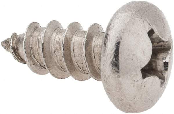 Value Collection - #14 Pan Head Phillips Sheet Metal Screw - Stainless Steel, 5/8" Length Under Head, Grade 18-8 - Industrial Tool & Supply
