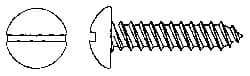Value Collection - #6 Round Head Slotted Sheet Metal Screw - Stainless Steel, 1" Length Under Head, Grade 18-8 - Industrial Tool & Supply