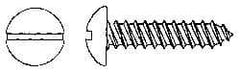 Value Collection - #6 Round Head Slotted Sheet Metal Screw - Stainless Steel, 1" Length Under Head, Grade 18-8 - Industrial Tool & Supply