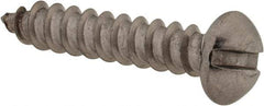 Value Collection - #6 Round Head Slotted Sheet Metal Screw - Stainless Steel, 3/4" Length Under Head, Grade 18-8 - Industrial Tool & Supply