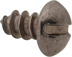 Value Collection - #10 Round Head Slotted Sheet Metal Screw - Stainless Steel, 3/8" Length Under Head, Grade 18-8 - Industrial Tool & Supply