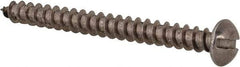 Value Collection - #10 Round Head Slotted Sheet Metal Screw - Stainless Steel, 2" Length Under Head, Grade 18-8 - Industrial Tool & Supply