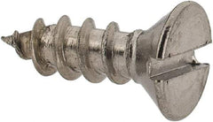 Value Collection - #8 Flat Head Slotted Sheet Metal Screw - Stainless Steel, 1/2" OAL, Grade 18-8 - Industrial Tool & Supply
