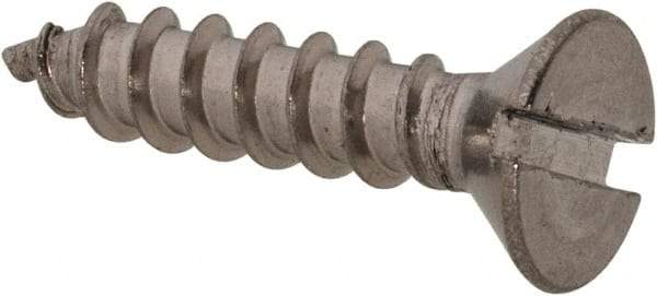 Value Collection - #8 Flat Head Slotted Sheet Metal Screw - Stainless Steel, 3/4" OAL, Grade 18-8 - Industrial Tool & Supply