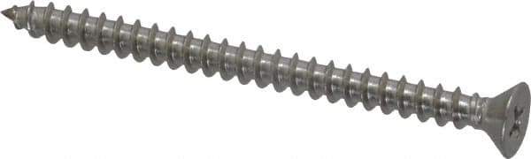 Value Collection - #10 Flat Head Phillips Sheet Metal Screw - Stainless Steel, 2-1/2" OAL, Grade 18-8 - Industrial Tool & Supply