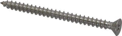 Value Collection - #10 Flat Head Phillips Sheet Metal Screw - Stainless Steel, 2-1/2" OAL, Grade 18-8 - Industrial Tool & Supply