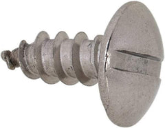 Value Collection - #6 Truss Head Slotted Sheet Metal Screw - Stainless Steel, 3/8" Length Under Head, Grade 18-8 - Industrial Tool & Supply